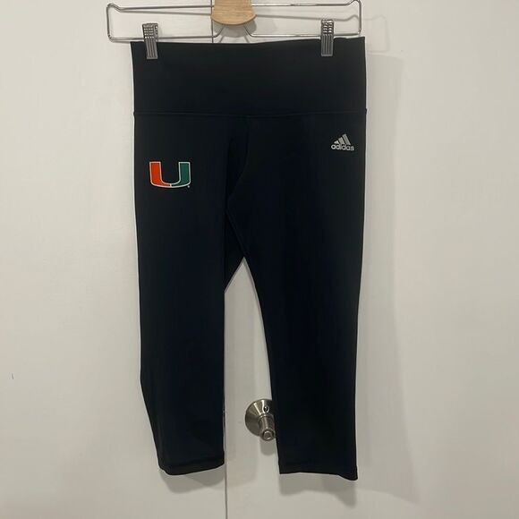 ADIDAS University of Miami Hurricanes Climalite moisture wicking Black C… - Picture 1 of 5